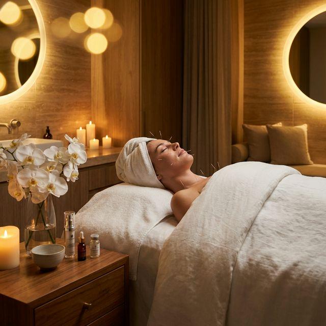 Cosmetic acupuncture facial rejuvenation treatment at Phoenix Rehab Burnaby